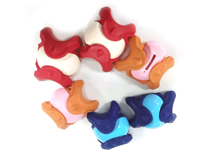 Wielokolorowa skarbonka edukacyjna 3D puzzle piłka do składania - obrazek 2