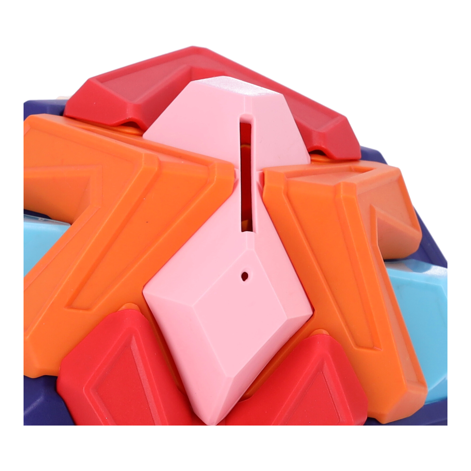 Wielokolorowa skarbonka edukacyjna 3D puzzle piłka do składania - obrazek 4