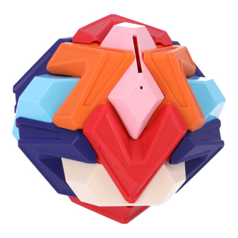 Wielokolorowa skarbonka edukacyjna 3D puzzle piłka do składania