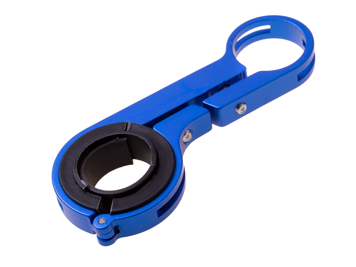 Aluminiowy uchwyt na kierownice rower/ Hulajnoga Xiaomi M365/ Pro - niebieska - obrazek 4