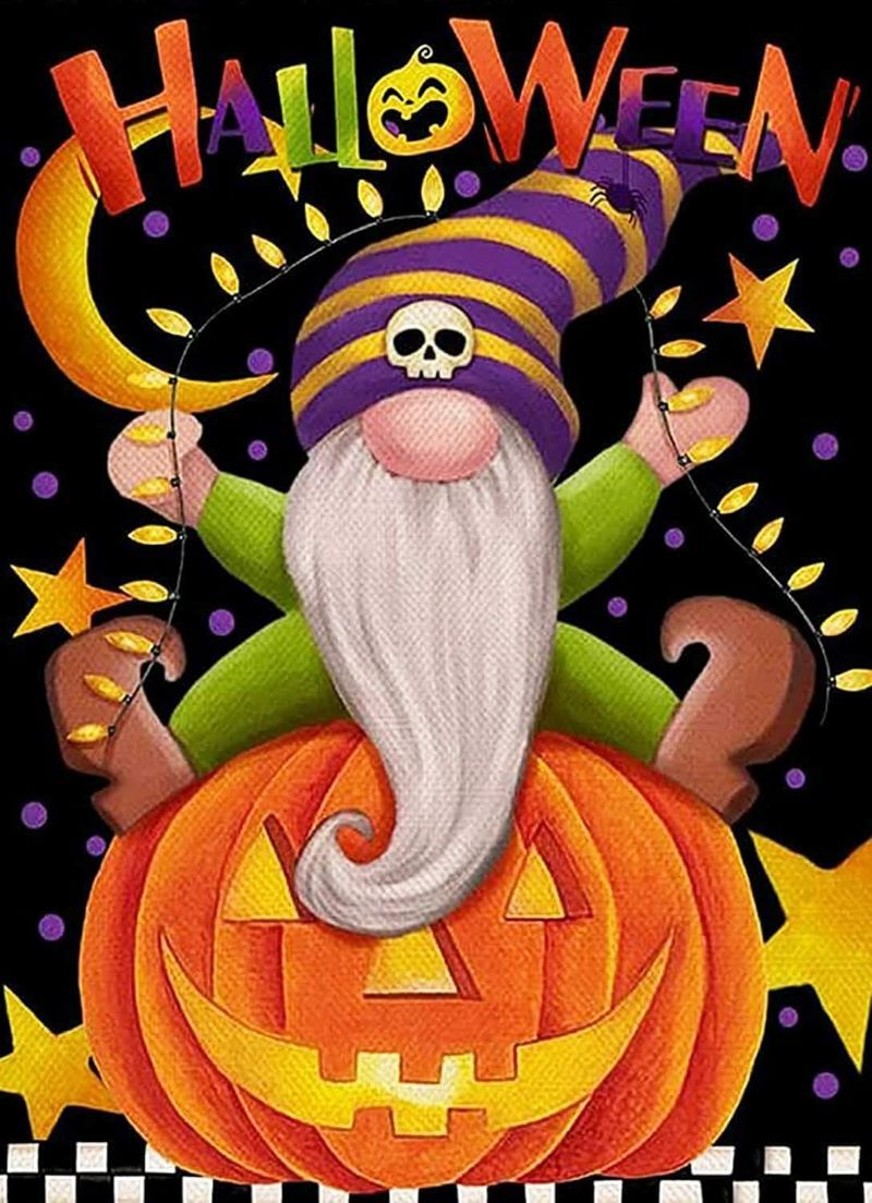 Diamentowa Mozaika Halloween 5D - Diamond Painting Obraz 40x50 cm - obrazek 2