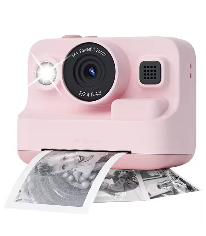 Aparat Fotograficzny Natychmastowy Z Drukarką Wideo Gry 3 Rolki Różowy - obrazek 3