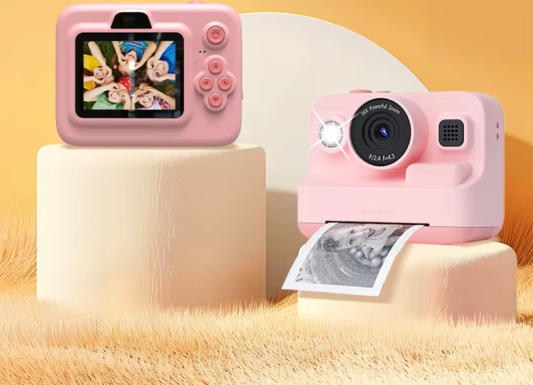 Aparat Fotograficzny Natychmastowy Z Drukarką Wideo Gry 3 Rolki Różowy - obrazek 4