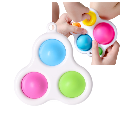 Breloczek antystresowy Pop It sensoryczny fidget push bubble silikon