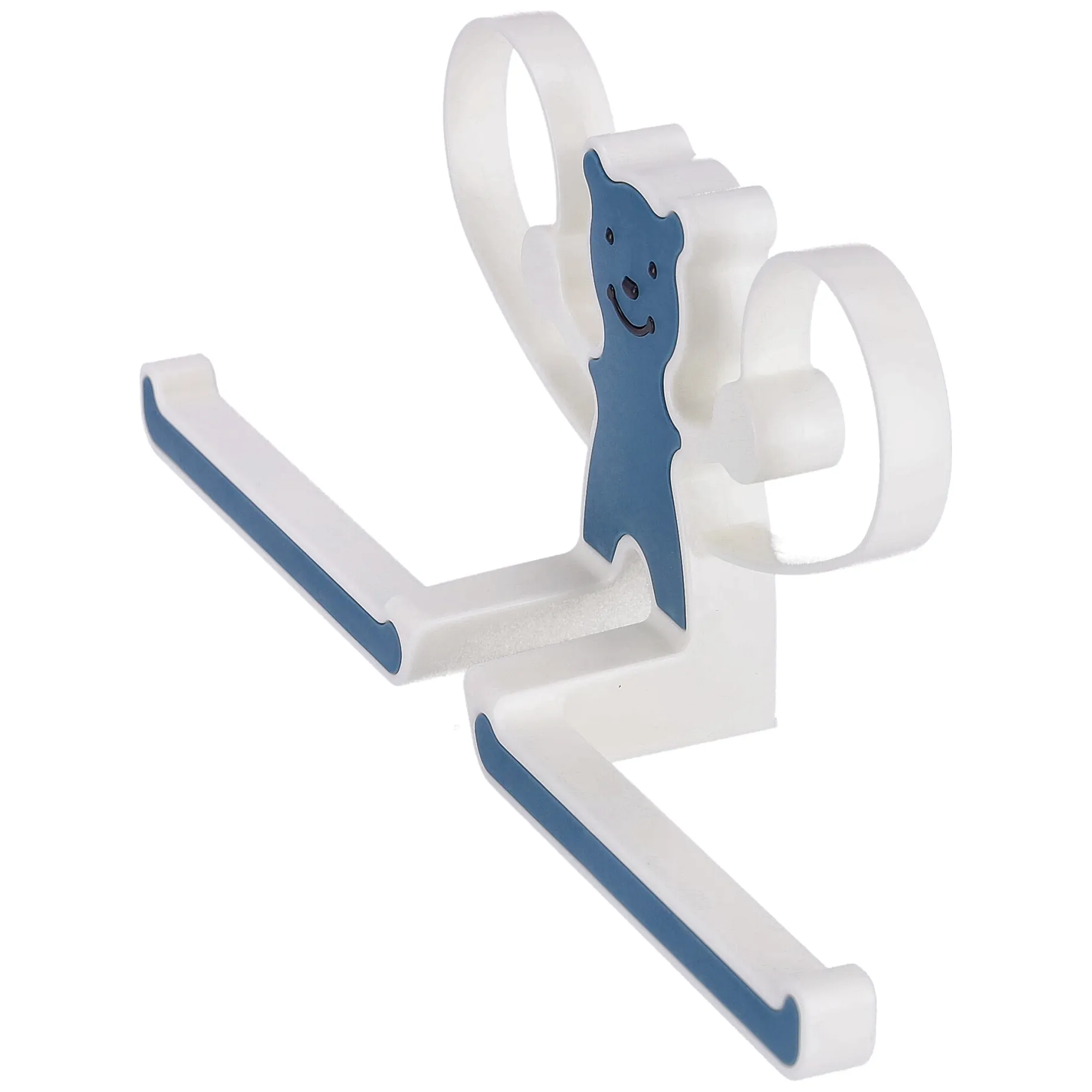 Wielofunkcyjny wieszak z misiem - niebieski - obrazek 4
