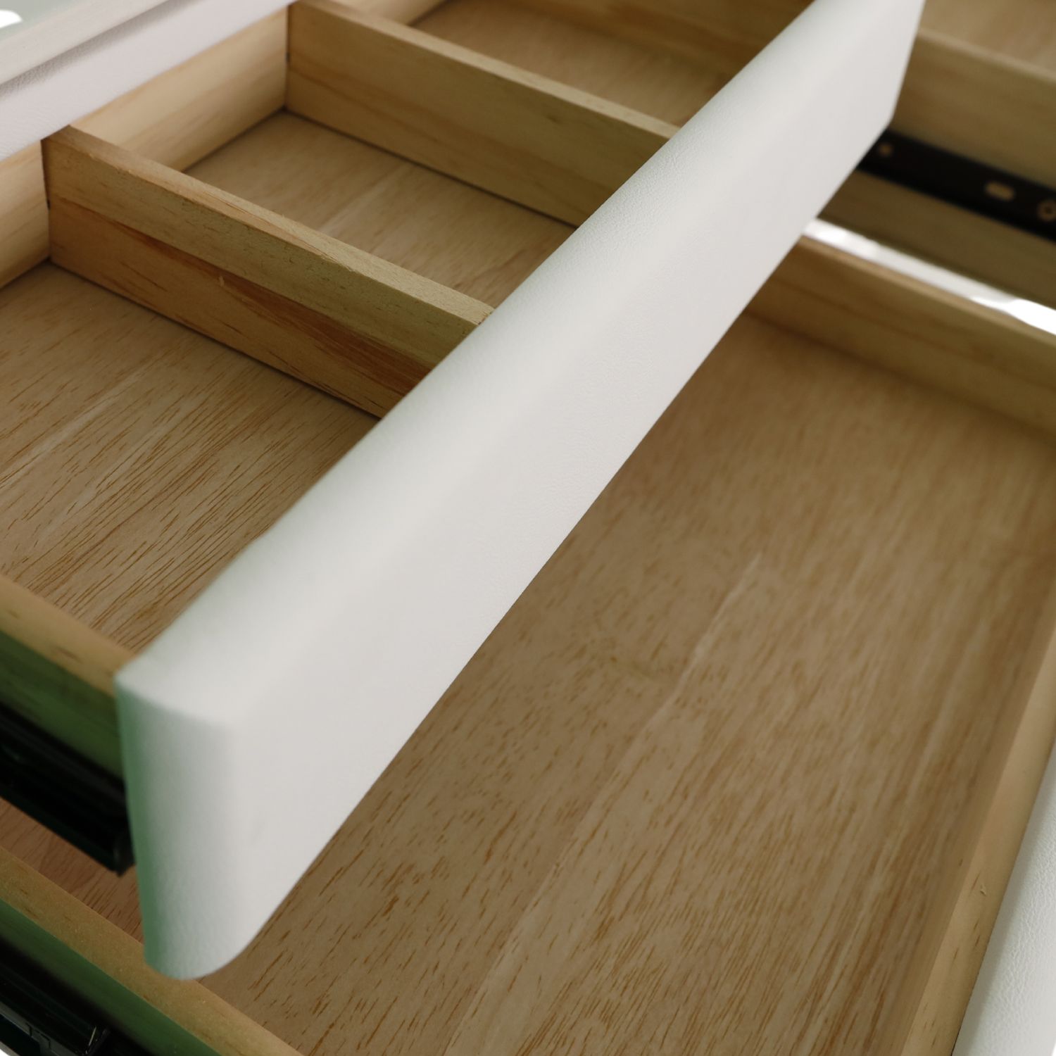 Toaletka kosmetyczna LED Marmurek/ Komplet mebli blat 80 cm Ana - kolor biały - obrazek 6