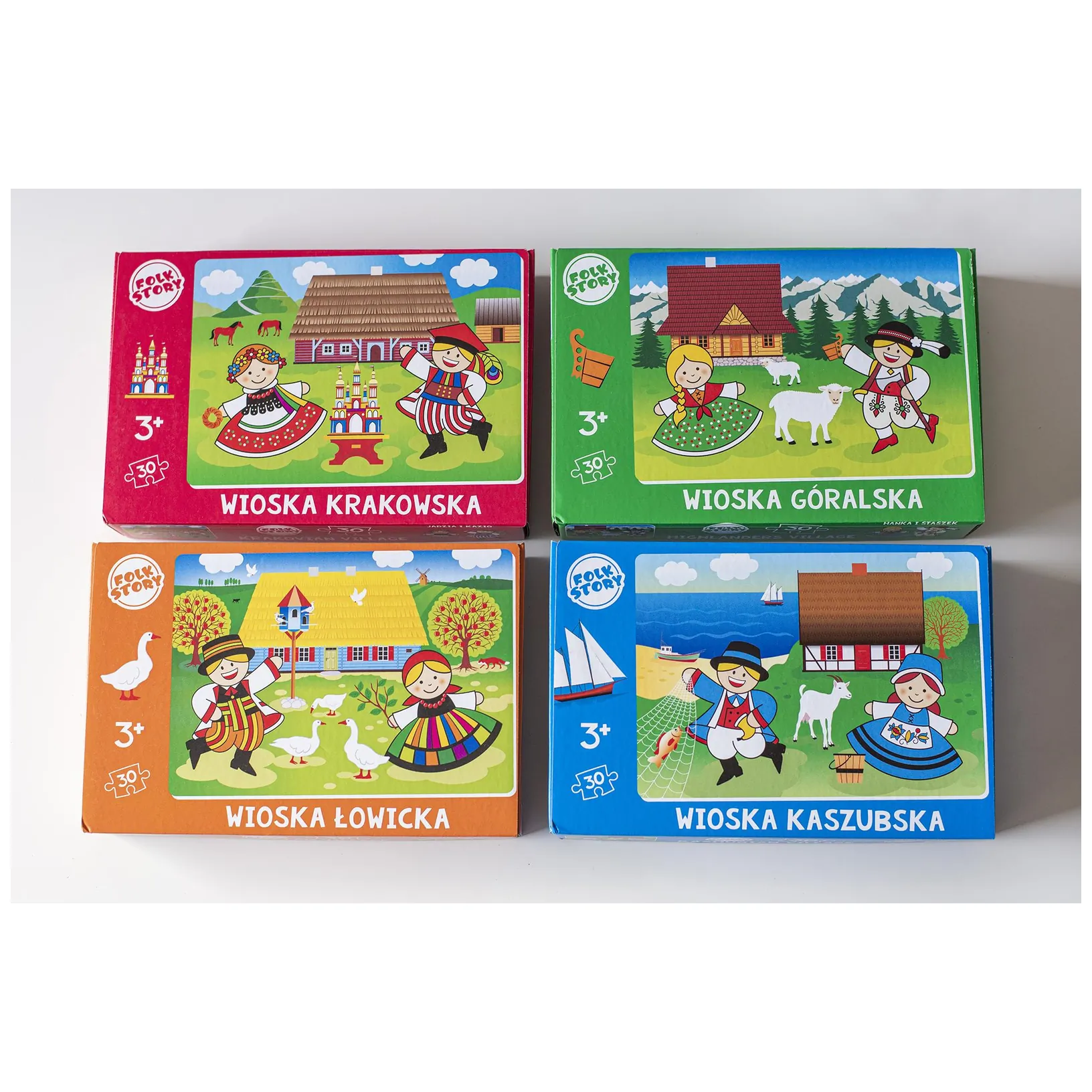 Puzzle Wioska Łowicka FOLKSTAR 30 elementów - obrazek 4