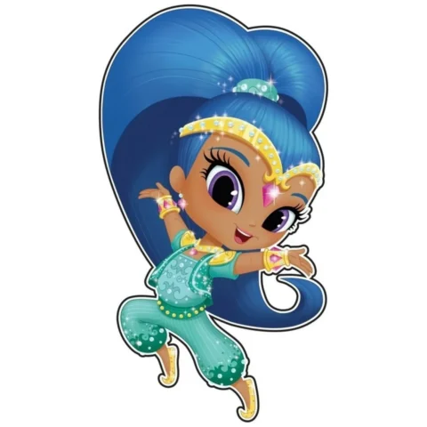 Mała dekoracja ścienna Shimmer i Shine - piankowa, do pokoju dziecka
