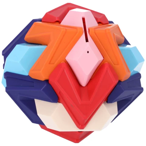 Wielokolorowa skarbonka edukacyjna 3D puzzle piłka do składania