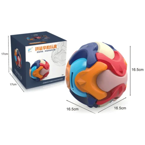 Okrągła skarbonka 3D piłka do składania puzzle edukacyjna zabawka
