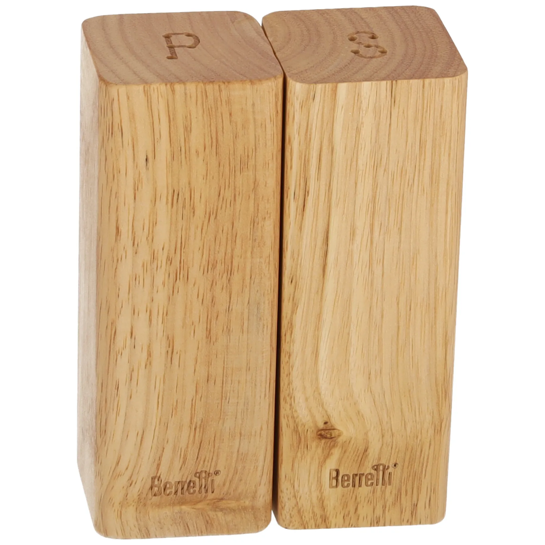 BERRETTI solniczka i pieprzniczka drewno kauczukowe 5,5x5,5x15 cm - obrazek 2