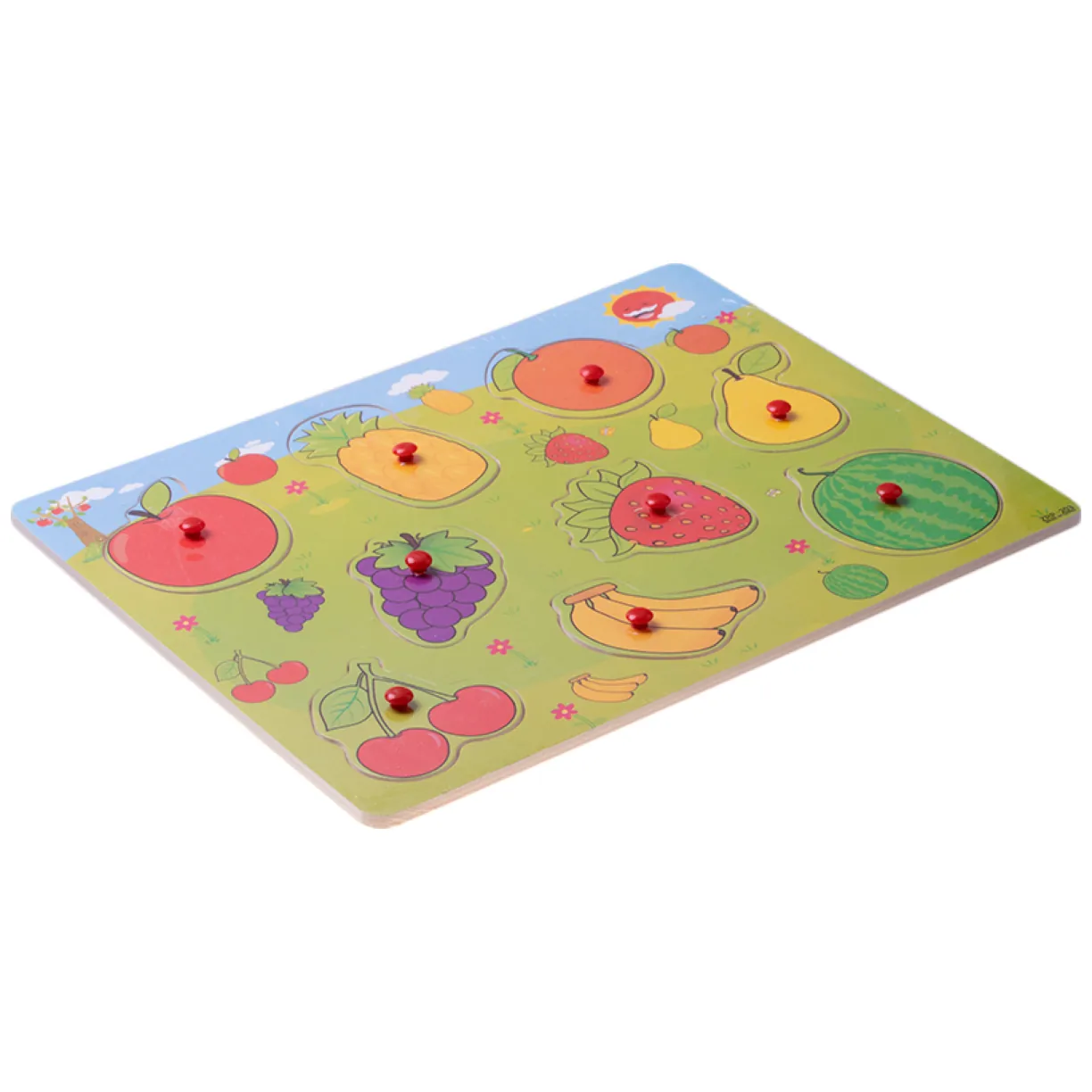 Puzzle edukacyjne dla dzieci Owoce 2+ Kolorowa układanka dla maluchów - obrazek 2