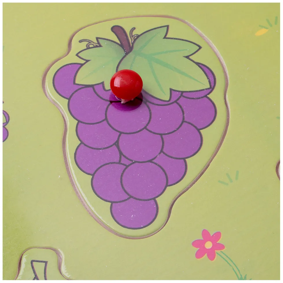 Puzzle edukacyjne dla dzieci Owoce 2+ Kolorowa układanka dla maluchów - obrazek 3