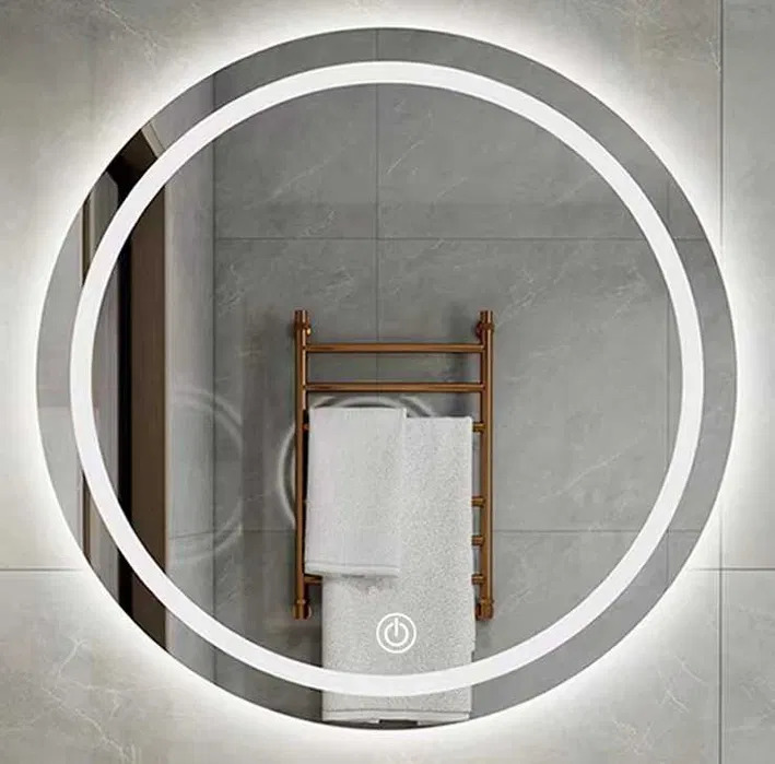 Lustro Z Oświetleniem LED Do Zawieszenia Włącznik Dotykowy 80 Cm - obrazek 6