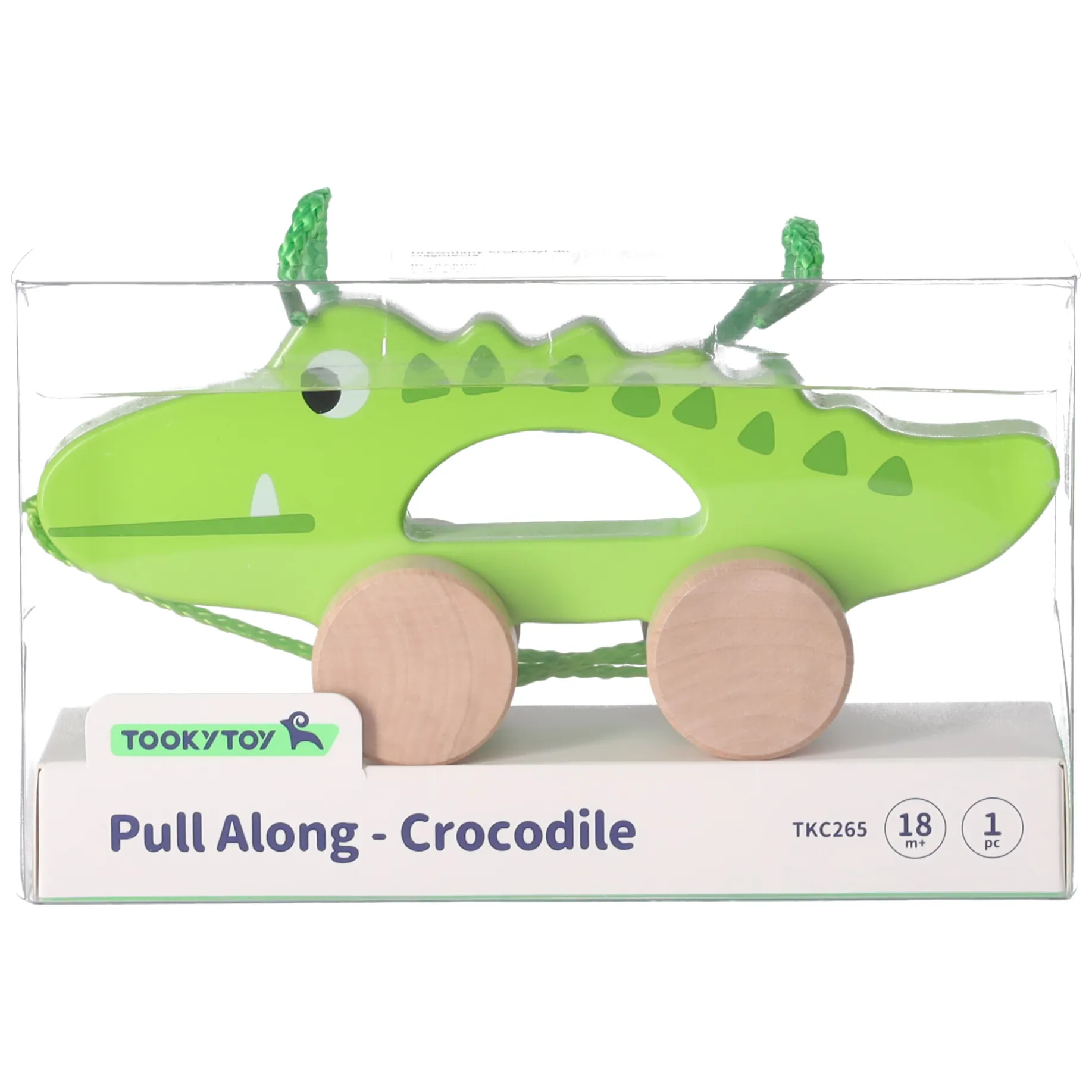 Drewniany krokodyl do ciągnięcia Tooky Toy - obrazek 3