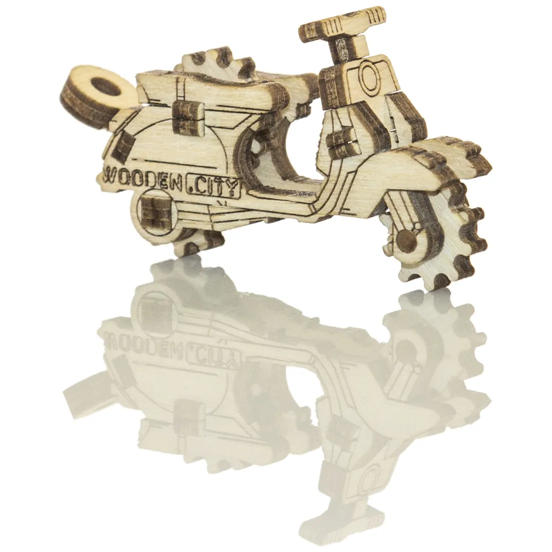 Drewniane Puzzle 3D – Zabytkowe Samochody i Motor - obrazek 6