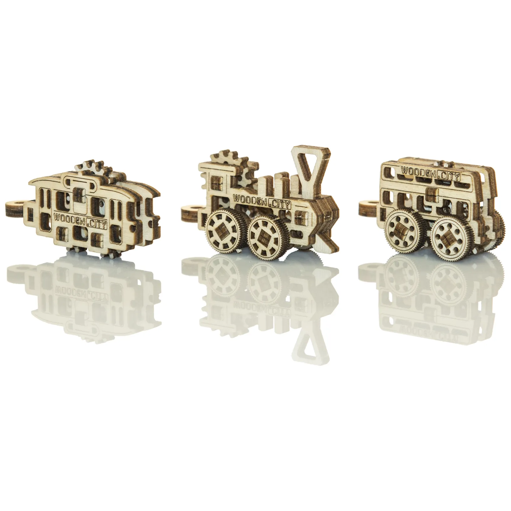 Drewniane Puzzle 3D – Transport Publiczny - obrazek 3
