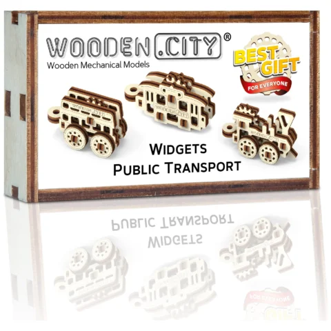 Drewniane Puzzle 3D – Transport Publiczny