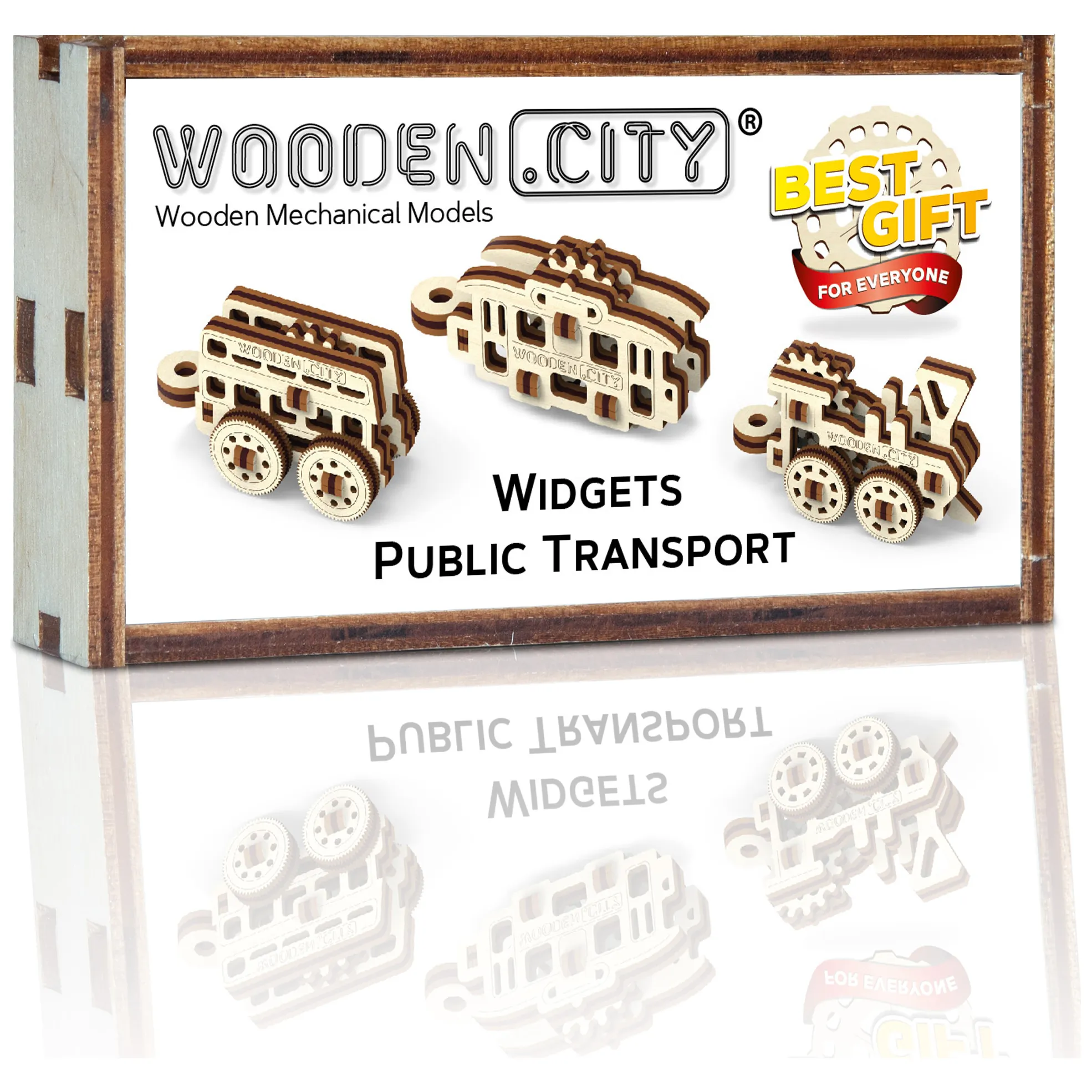 Drewniane Puzzle 3D – Transport Publiczny