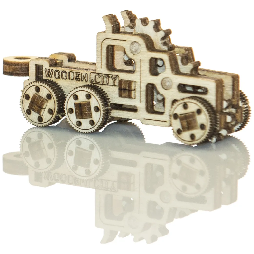 Drewniane Puzzle 3D – Ciężarówki - obrazek 7