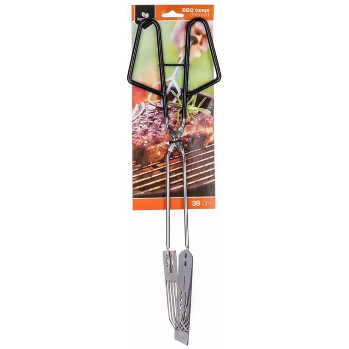 Chromowane szczypce BBQ 38cm - obrazek 5