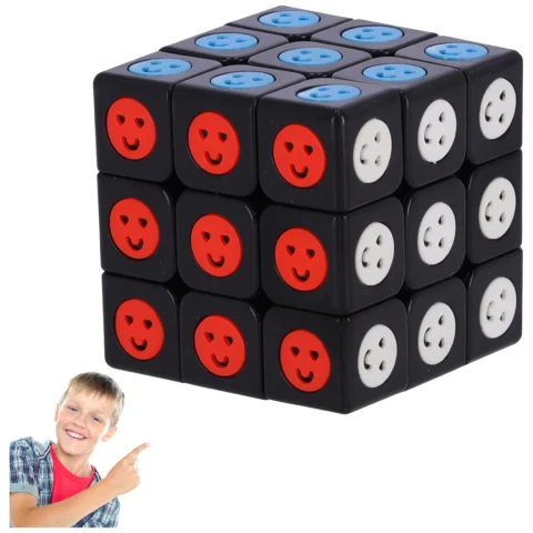 Kostka logiczna 3x3x3 wielokolorowa - klasyczna łamigłówka edukacyjna