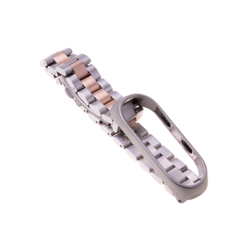 Pasek opaska Xiaomi Mi Band 3/ Xiaomi Mi Band 4 - srebrno rose gold