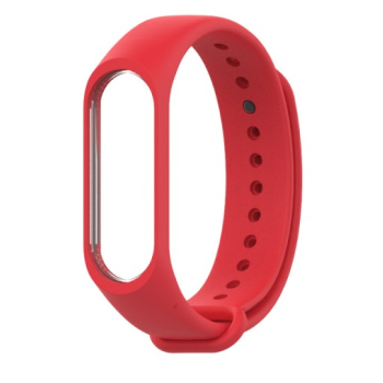 Silikonowy pasek opaska do Xiaomi Mi Band 3/ Xiaomi Mi Band 4 - czerwony