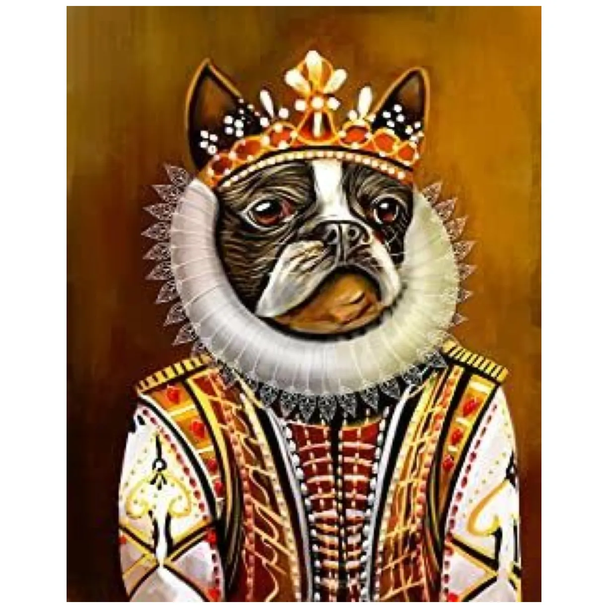 Haft Diamentowy/ Obraz 5D/ Mozaika Diamentowa/ Diamond Painting - pies, rozm. 40x50 cm - obrazek 3
