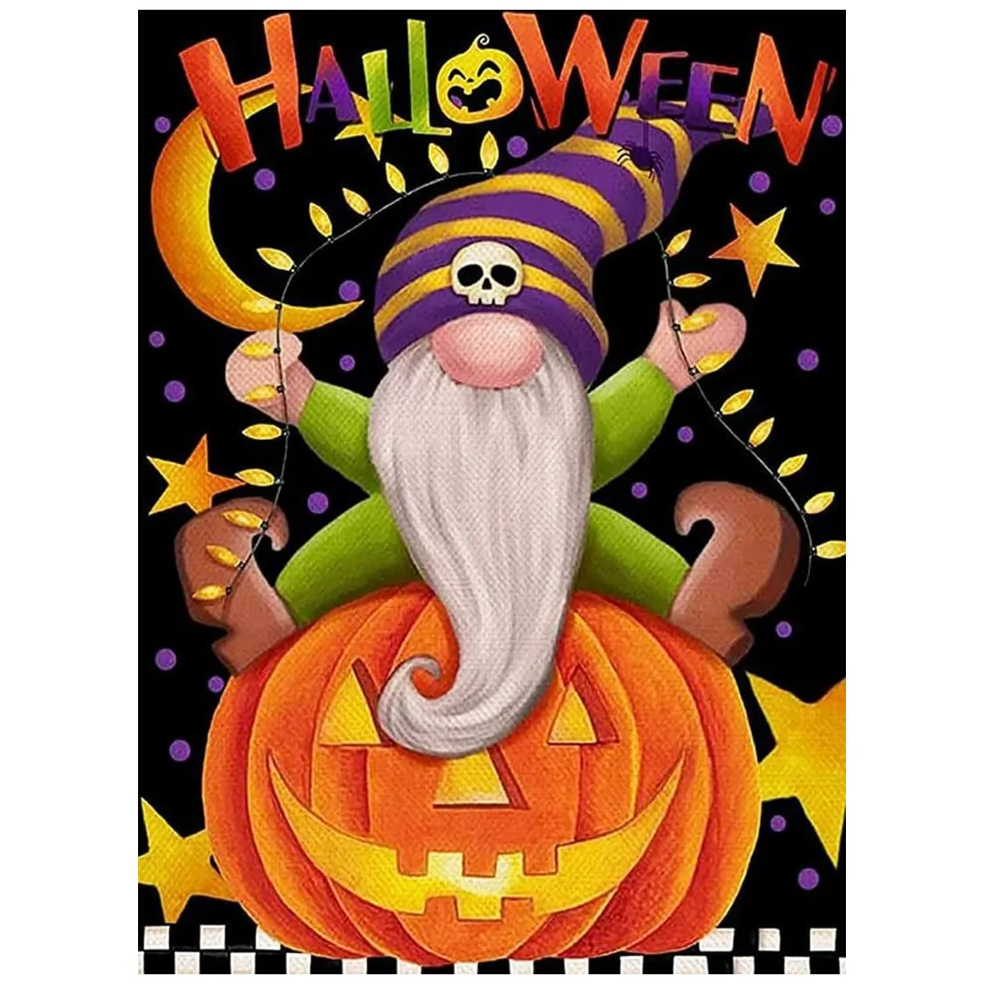 Haft Diamentowy/ Obraz 5D/ Mozaika Diamentowa/ Diamond Painting - Halloween, rozm. 40x50 cm - obrazek 2