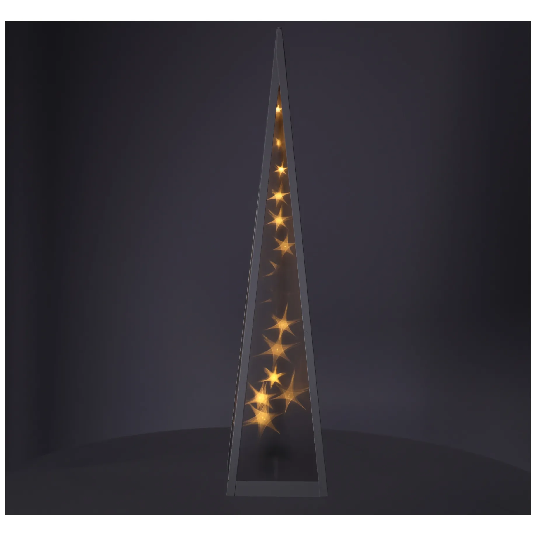 Świąteczna Choinka Lampa LED Gwiazdki obrotowe 60 cm - obrazek 3