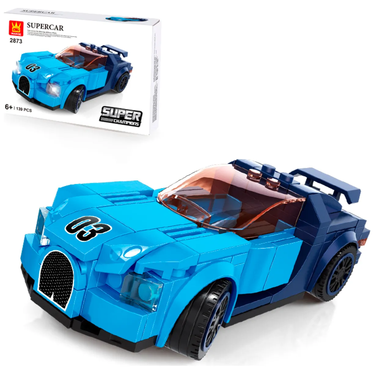 Klocki Bugatti Chiron (139 klocki) - obrazek 2