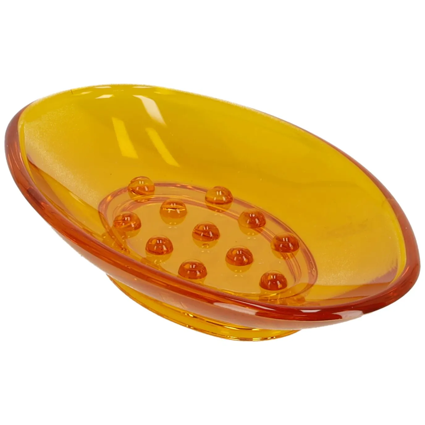 Mydelniczka plastikowa, Podkładka pod mydło – pomaranczowy - obrazek 2