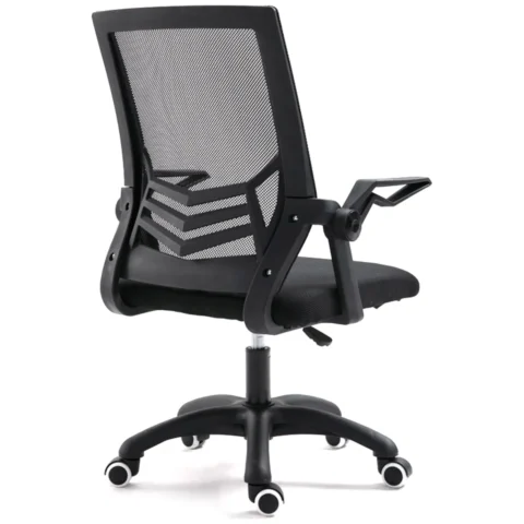 Ergonomiczny obrotowy fotel biurowy, krzesło z siatki- czarny