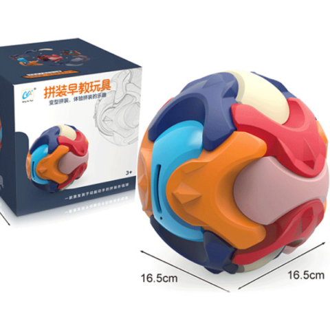 Okrągła skarbonka 3D piłka do składania puzzle edukacyjna zabawka