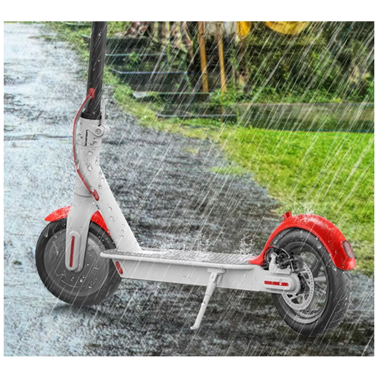 Zestaw błotników do hulajnogi Xiaomi M365 / PRO - czerwony - obrazek 5