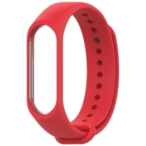 Silikonowy pasek opaska do Xiaomi Mi Band 5/ Xiaomi Mi Band 6 - czerwony