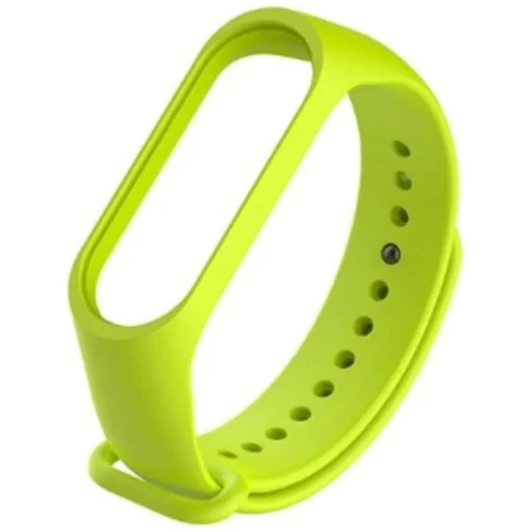 Silikonowy pasek opaska do Xiaomi Mi Band 5/ Xiaomi Mi Band 6 - limonkowy