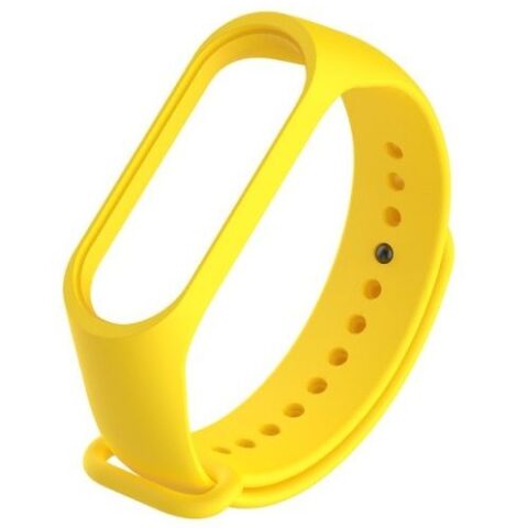 Silikonowy pasek opaska do Xiaomi Mi Band 5/ Xiaomi Mi Band 6 - żółty
