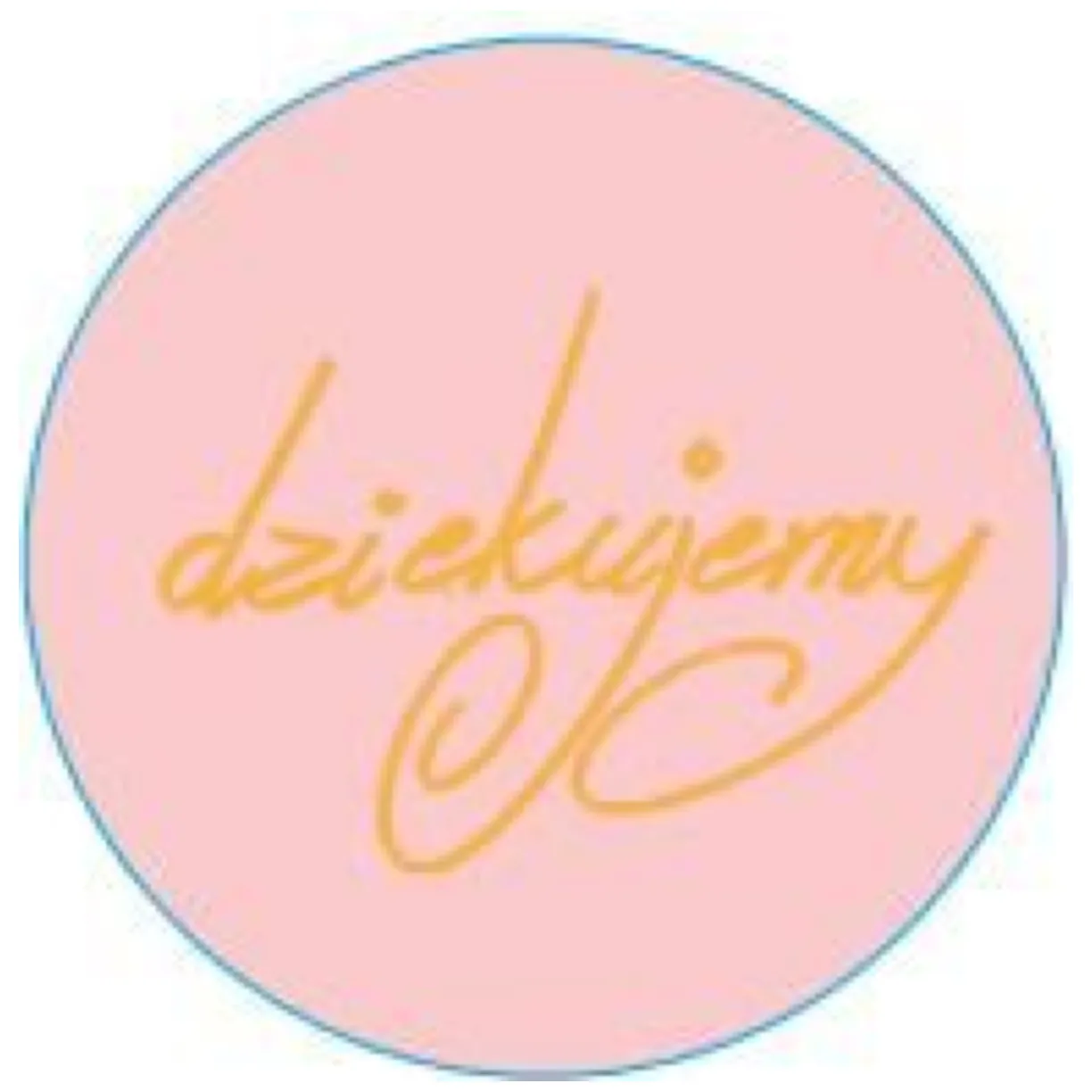 Ozdobne naklejki okrągłe Dziękujemy 500pcs - złoty napis - obrazek 3
