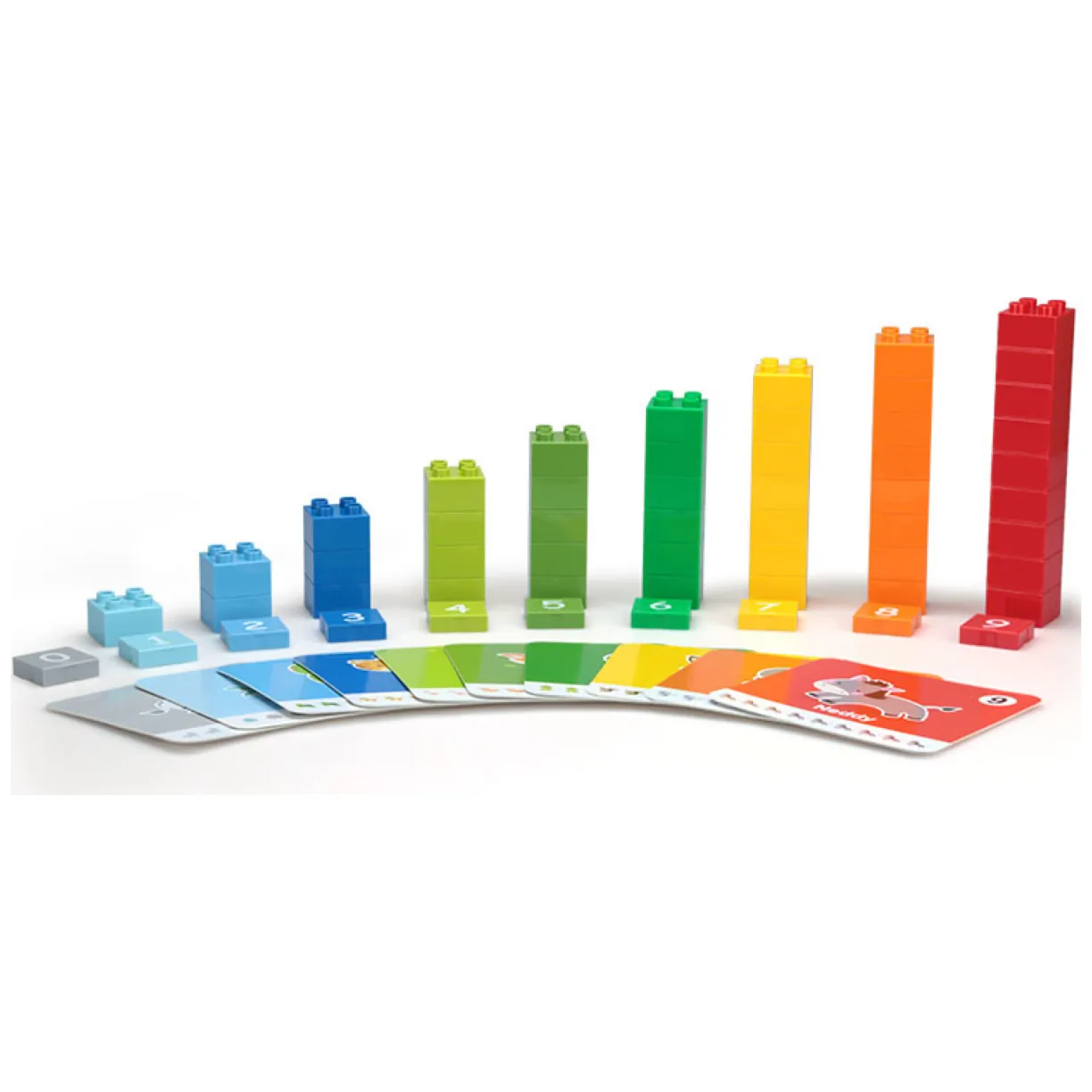 Zestaw klocków plastikowych (56 klocków + 10 kart) - obrazek 4