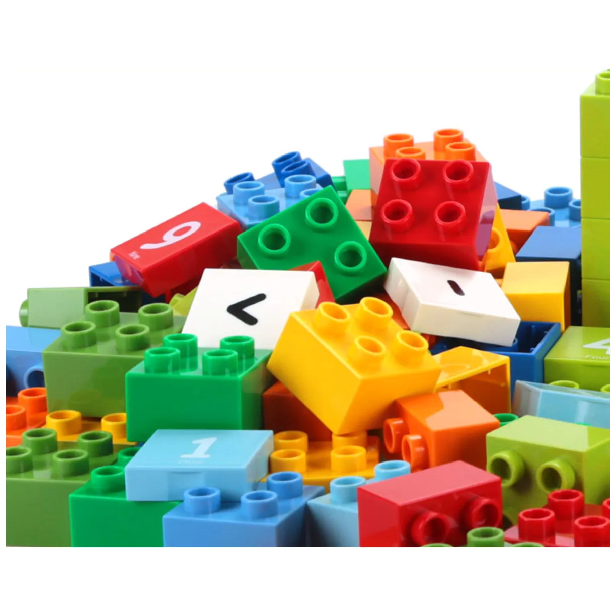 Zestaw klocków plastikowych (56 klocków + 10 kart) - obrazek 5