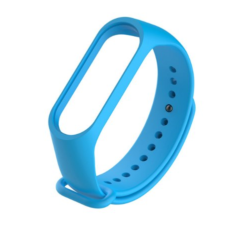 Silikonowy pasek opaska do Xiaomi Mi Band 3/ Xiaomi Mi Band 4 - jasno niebieski