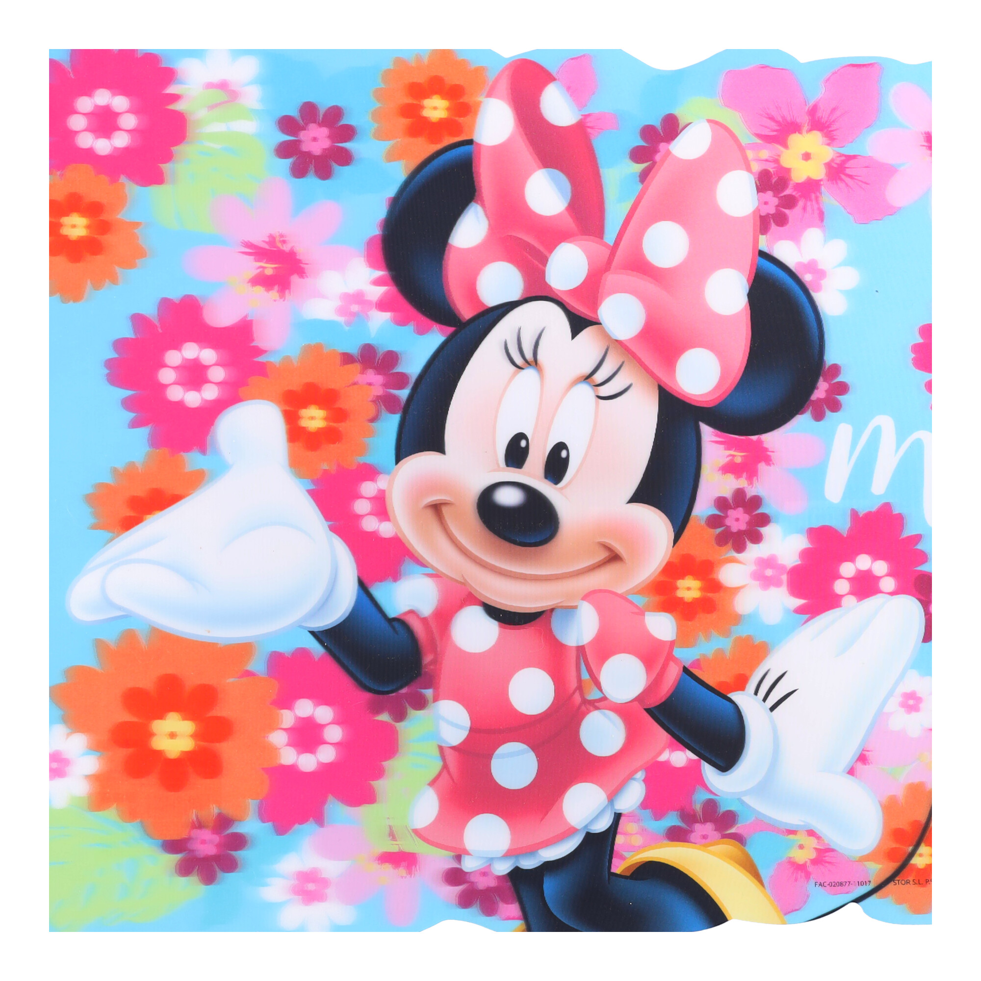 Plastikowa podkładka dla dzieci z Myszką Minnie, łatwa do mycia, na biurko - obrazek 2