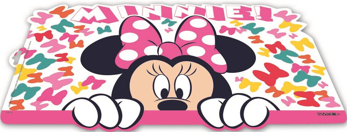 Plastikowa podkładka dla dzieci z Myszką Minnie, łatwa do mycia, na biurko - obrazek 3