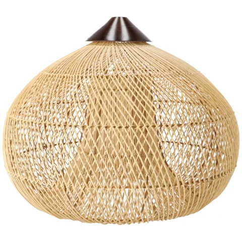 Dekoracyjna rattanowa lampa wisząca - 50 cm (naturalny kolor)