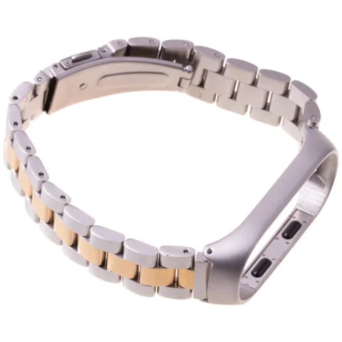 Pasek opaska Xiaomi Mi Band 3/ Xiaomi Mi Band 4 - srebrno złota