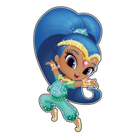 Mała dekoracja ścienna Shimmer i Shine - piankowa, do pokoju dziecka