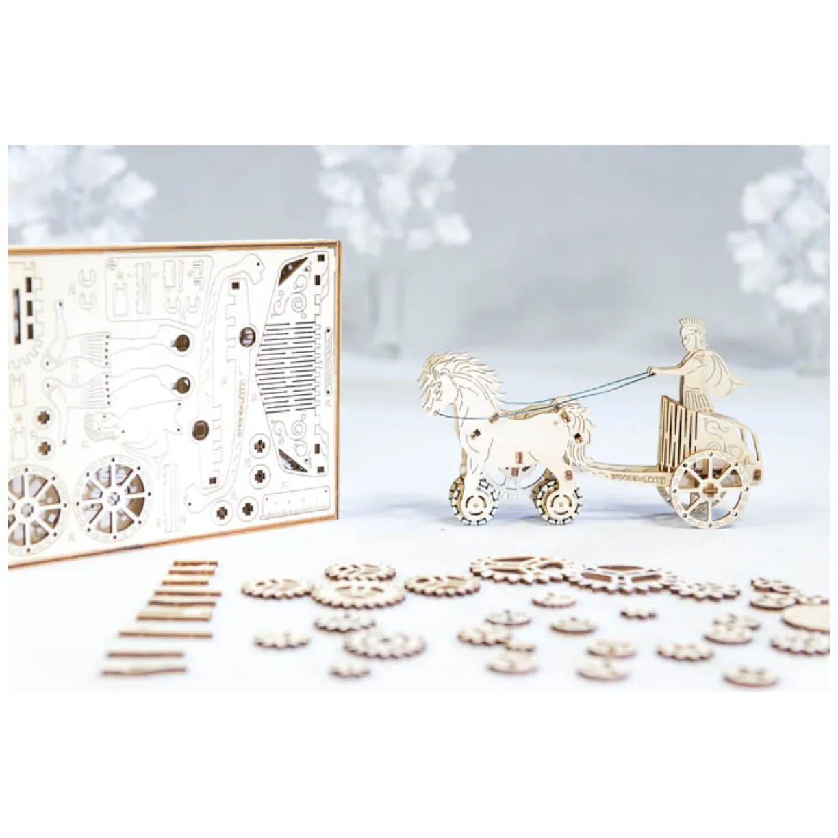 Drewniane Puzzle 3D – Rzymski Rydwan - obrazek 4