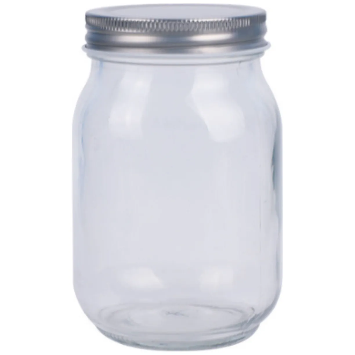 Słoik na świece ze srebrną nakrętką - 380 ml - obrazek 3